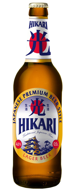 Hikari – светлое пиво с добавлением риса. Сварено по японским технологиям.